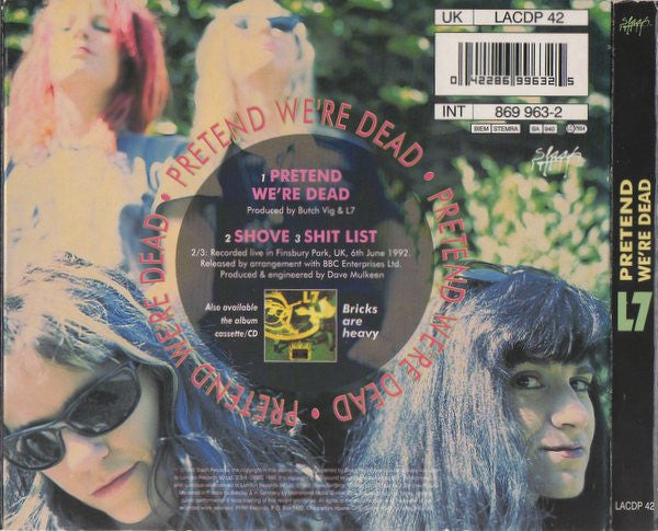 L7 : Pretend We're Dead (CD, Single, Ltd, CD1)
