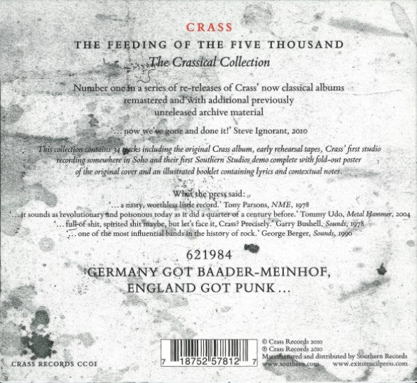 Crass : The Feeding Of The Five Thousand (The Crassical Collection) (CD, Album, RE, RM)