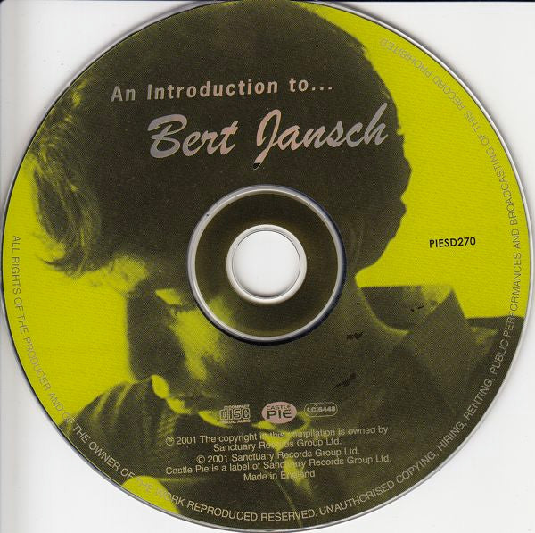Bert Jansch : An Introduction To... Bert Jansch (CD, Comp)
