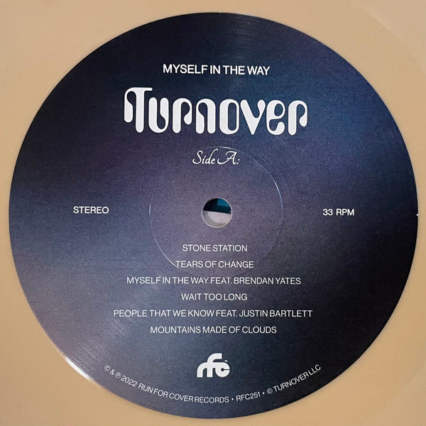 Turnover (3) : Myself In The Way (LP, Album, Ltd, Ora + 7")