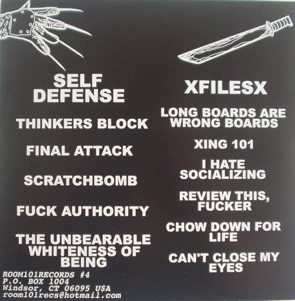 XFilesX / Self Defense : Nowhere To Run Nowhere To Hide (7")