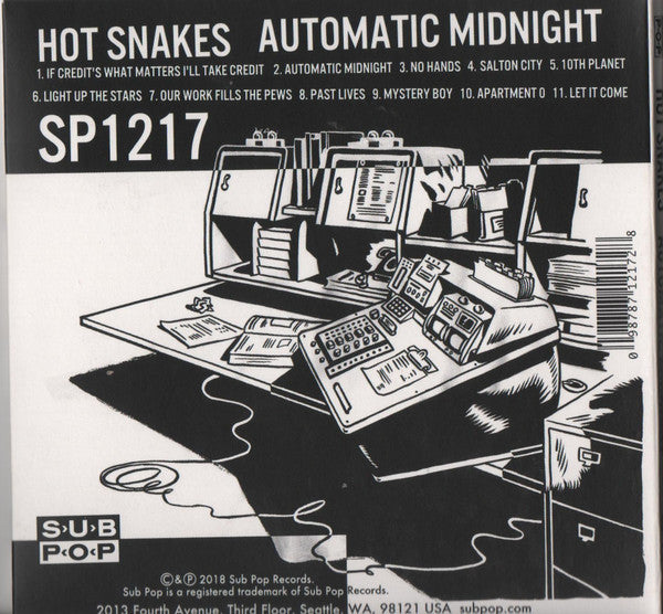 Hot Snakes : Automatic  Midnight (CD, Album, RE, Dig)