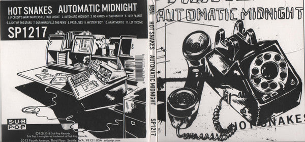 Hot Snakes : Automatic  Midnight (CD, Album, RE, Dig)