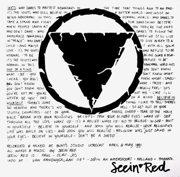 Seein Red* / Sanctions (2) : Seein Red / Sanctions (7")