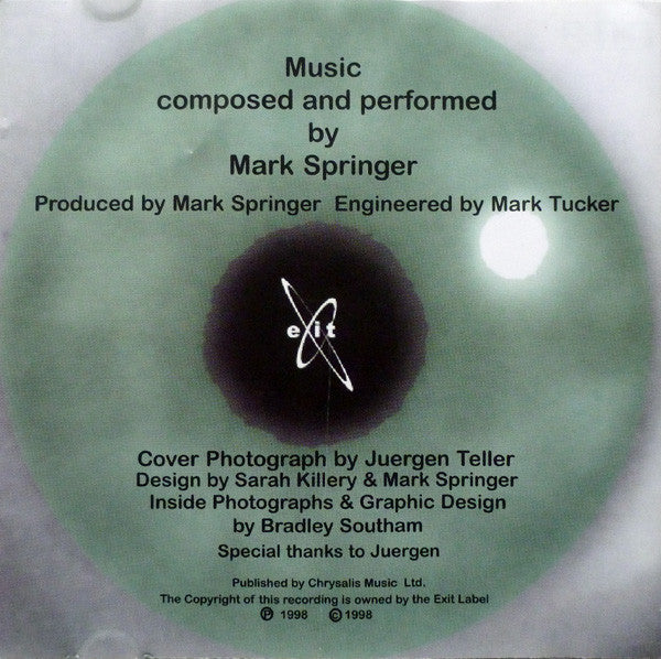 Mark Springer (3) : Eye (CD, Album)