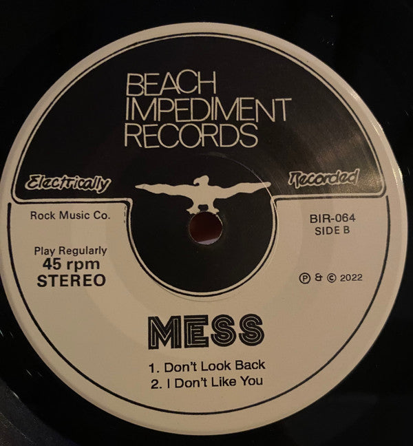 Mess (29) / The Chisel : Mess / The Chisel (7", Single)