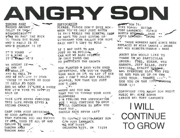 Angry Son / Fuel (5) : Angry Son / Fuel (7", EP)
