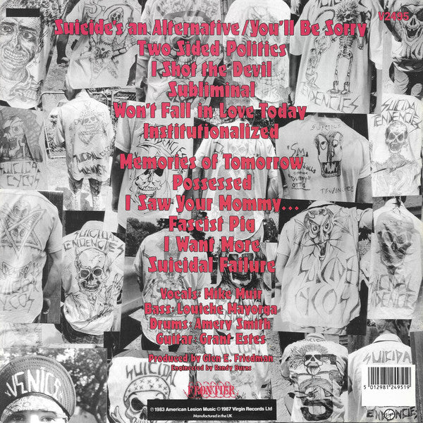 Suicidal Tendencies : Suicidal Tendencies (LP, Album, RE)