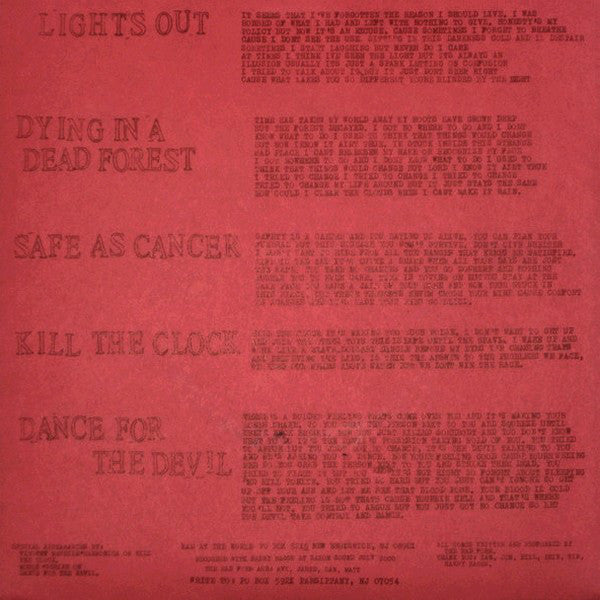The Bad Form : The Bad Form (7")