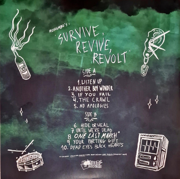 Roshambo (6) : Survive, Revive, Revolt (LP, Ltd, Gre)