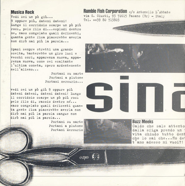 Sinatra (2) : Sinatra (7", EP)
