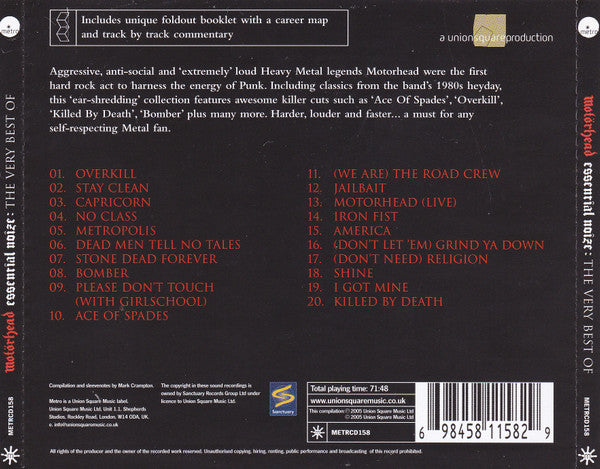Motörhead : Essential Noize: The Very Best Of (CD, Comp)