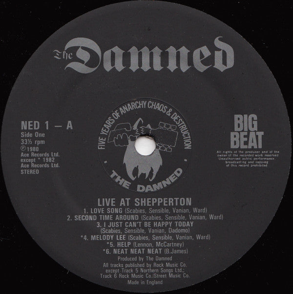 The Damned : Live Shepperton 1980 (LP, Album)