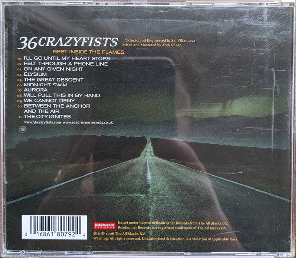 36 Crazyfists : Rest Inside The Flames (CD, Album)