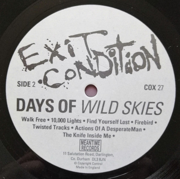 Exit Condition : Days Of Wild Skies (LP, Album)