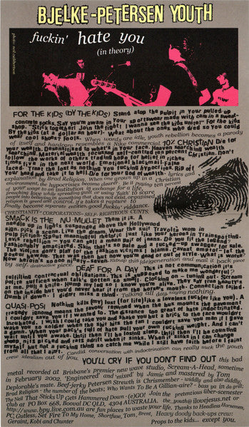 Bjelke-Petersen Youth / Headless Horsemen : Bjelke-Petersen Youth / Headless Horsemen (7", EP)
