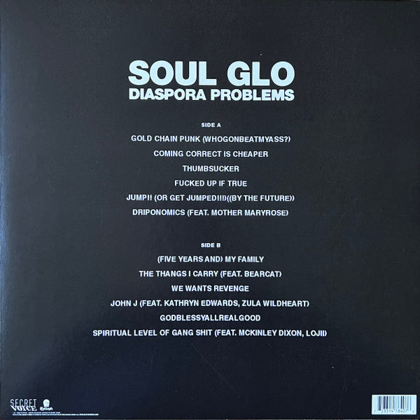 Soul Glo : Diaspora Problems (LP, Album, Whi)