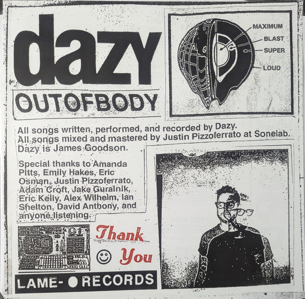 Dazy (4) : Out Of Body (LP, Ltd, Red)