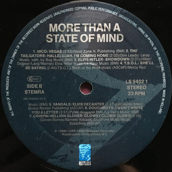Various : More Than A State Of Mind (LP, Comp)