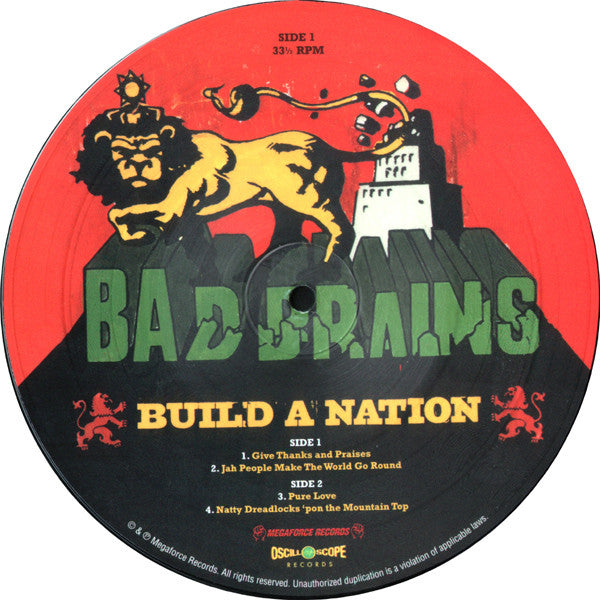 Bad Brains : Build A Nation (7", Pic + 7", Gre + 7", Yel + 7", Red + Box, Album)