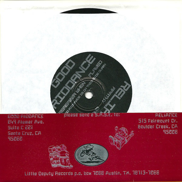 Good Riddance / Reliance : Good Riddance / Reliance (7")