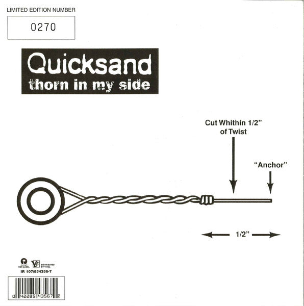 Quicksand (3) / Stanford Prison Experiment : Quicksand / Stanford Prison Experiment (7", Ltd, Red)