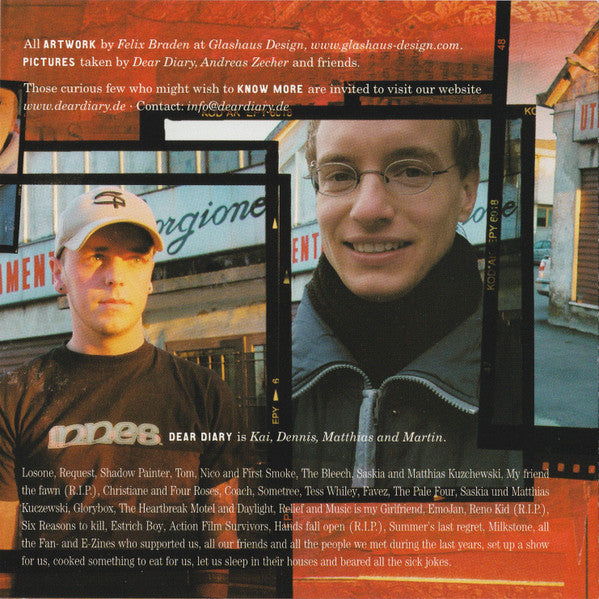 Dear Diary : Laughing Ends Like This (CD, Album)