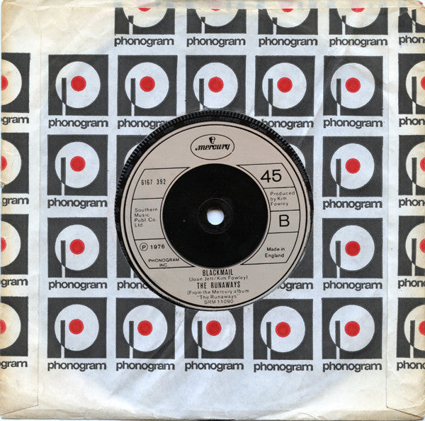 The Runaways : Cherry Bomb (7", Single, Sma)