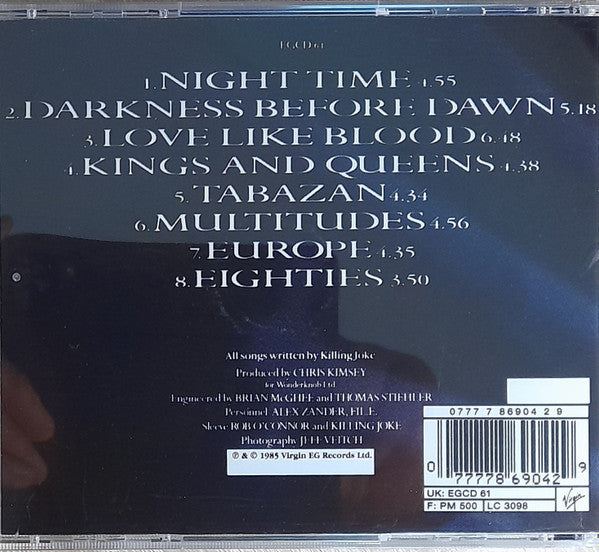 Killing Joke : Night Time (CD, Album, RE)