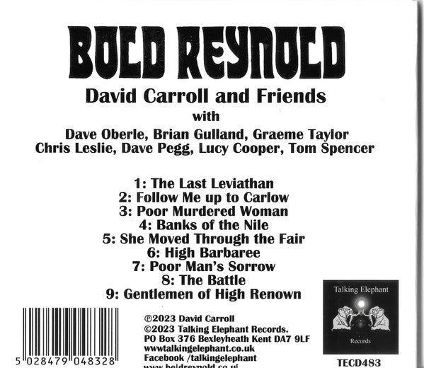 David Carroll And Friends : Bold Reynold (CD, Album)