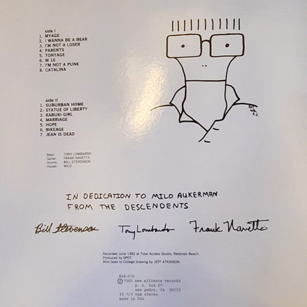 Descendents : Milo Goes To College (LP, RE, Unofficial)