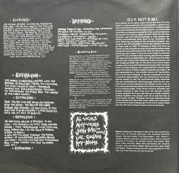 Nausea (2) : Extinction (LP, Album, RP)