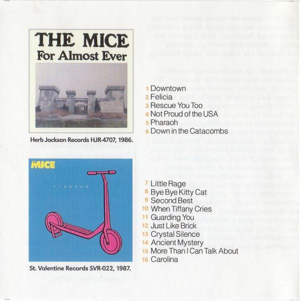 The Mice : For Almost Ever Scooter (CD, Album, Comp)