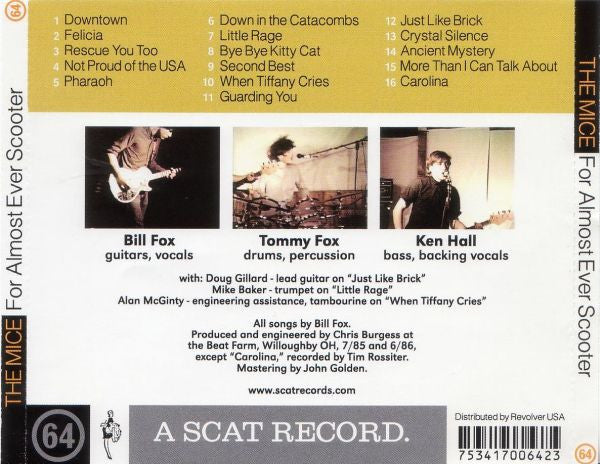 The Mice : For Almost Ever Scooter (CD, Album, Comp)