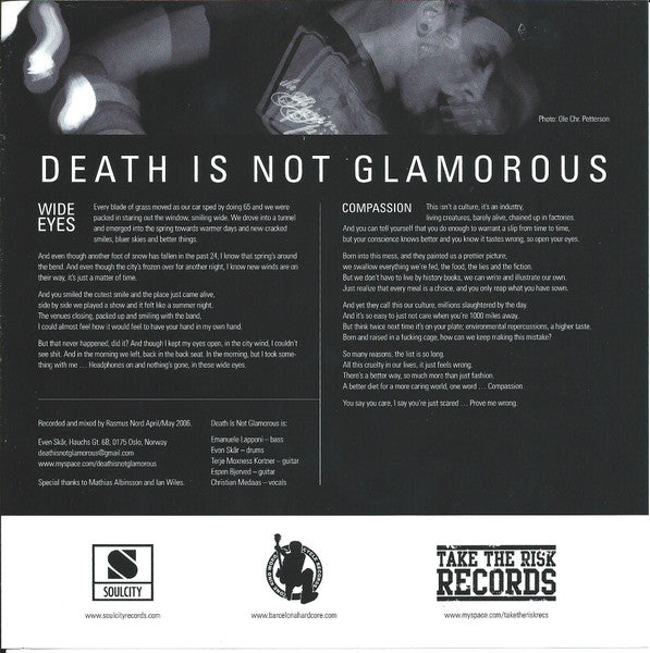 Another Year / Death Is Not Glamorous : Split Ep (7", EP)