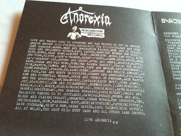 Anorexia (3) / Indecent Assault : United We Stand... But So Do They! (7")