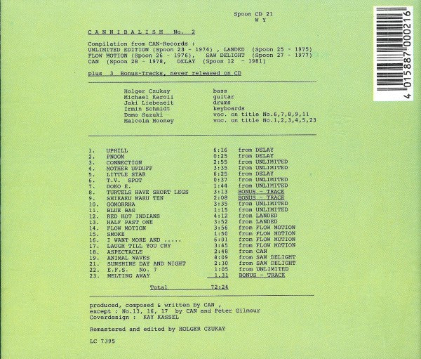 Can : Cannibalism 2 (CD, Comp)