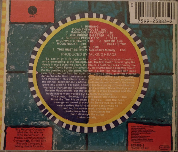 Talking Heads : Speaking In Tongues (CD, Album)