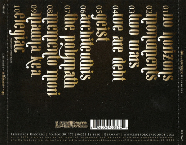 This Or The Apocalypse : Monuments (CD, Album)