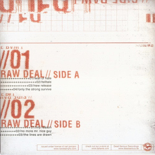 Raw Deal (8) : Demo (7", RE, Whi)