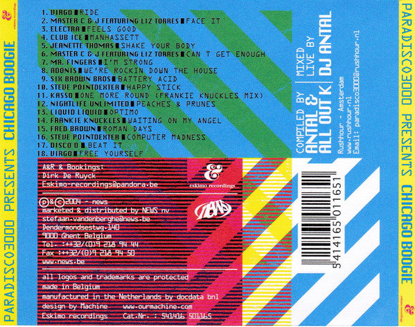 Various : Paradisco3000 Presents Chicago Boogie (CD, Comp, Mixed, Sli)