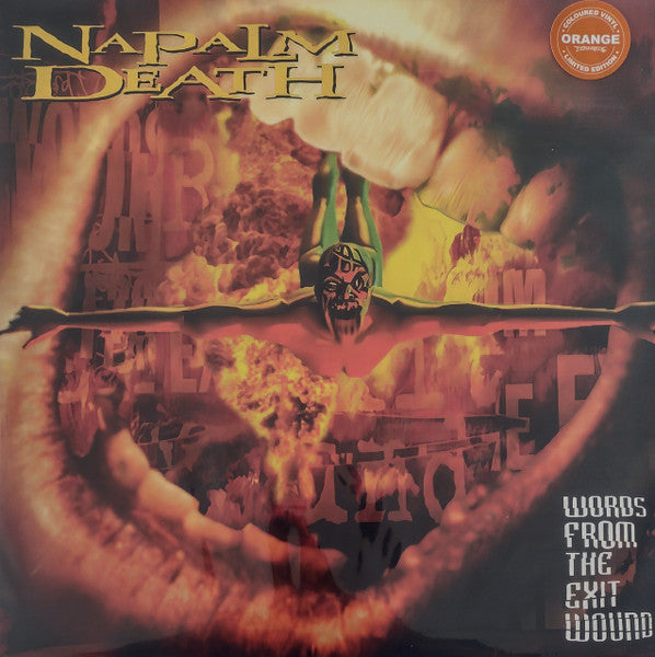 Napalm Death : Words From The Exit Wound (LP, Album, Ltd, RE, Ora)