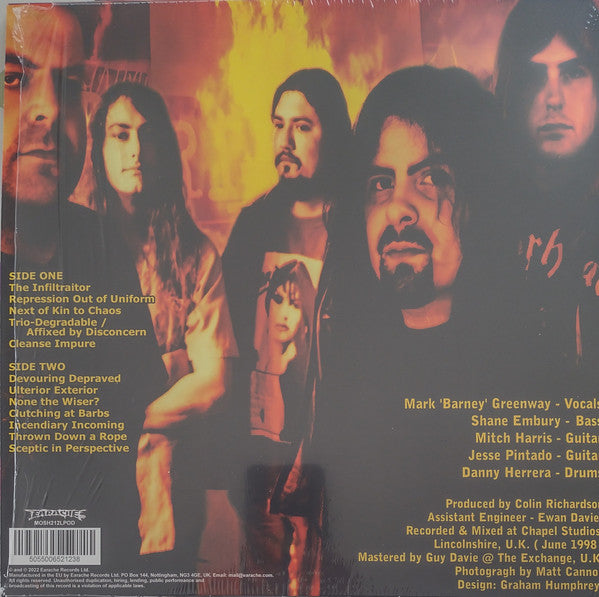 Napalm Death : Words From The Exit Wound (LP, Album, Ltd, RE, Ora)