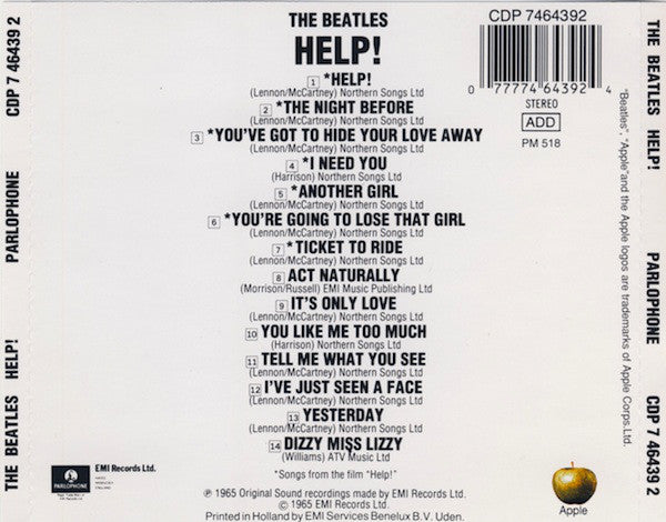 The Beatles : Help! (CD, Album, RE)