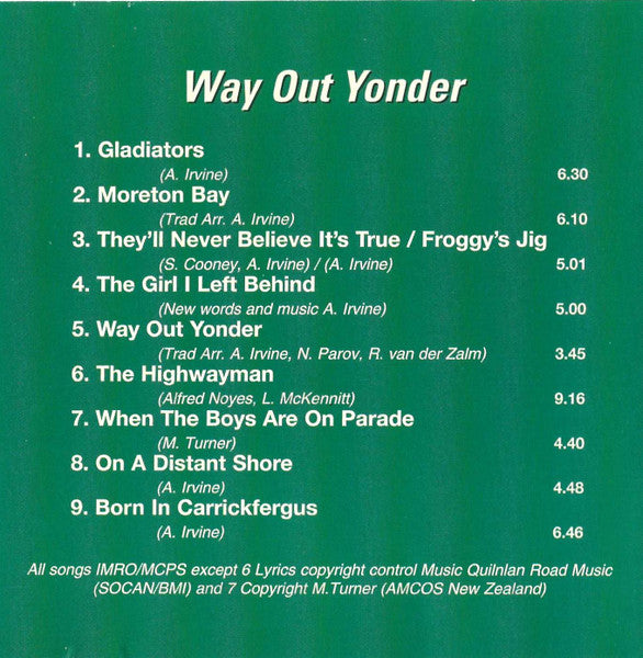 Andy Irvine : Way Out Yonder (CD, Album)