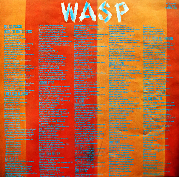 W.A.S.P. : Inside The Electric Circus (LP, Album)