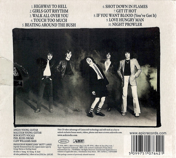 AC/DC : Highway To Hell (CD, Album, RE, RM, Dig)