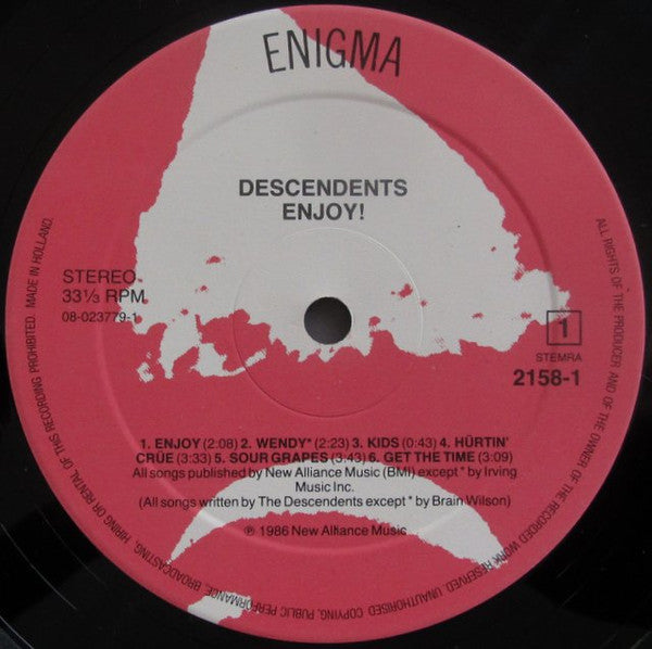 Descendents : Enjoy! (LP, Album)