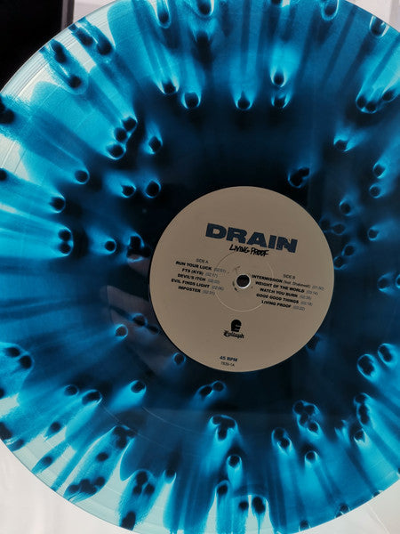 Drain (17) : Living Proof (12", Album, Ltd, Clo)