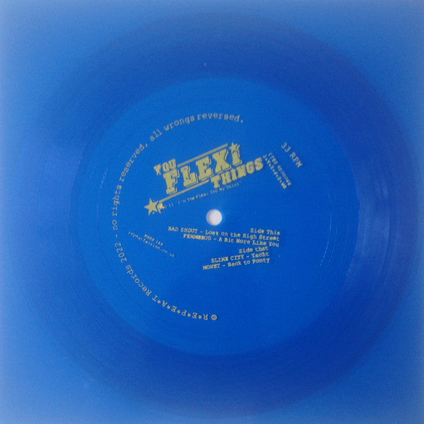 Various : I'm Too Flexi For My Shirt (Flexi, 7", Shape, RSD, Ltd, Blu)